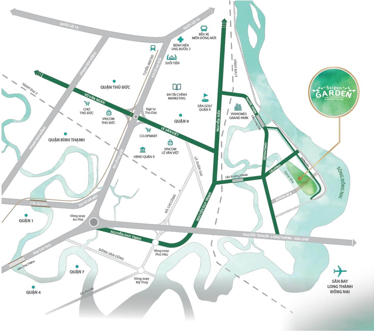 Maps Sài Gòn Garden
